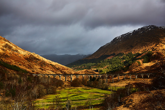 Winter Sun, Glenfinnan Viaduct