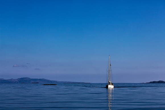 Yacht at Coll, Inner Hebrides