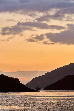 Yacht at Loch Na Droma Buidhe