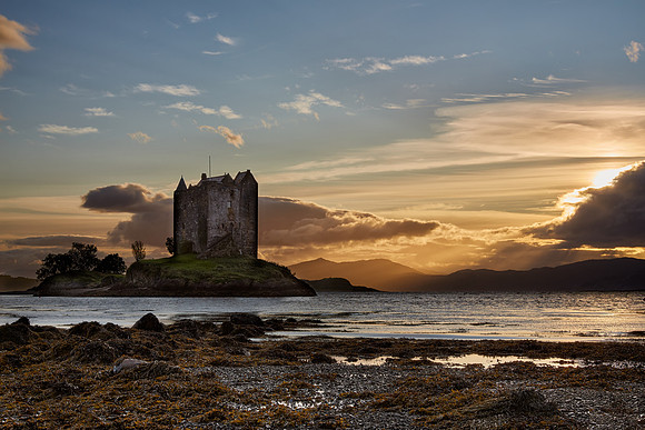 Castle Stalker Sunset