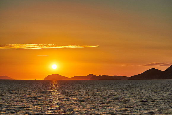 Sunset off Dubrovnik