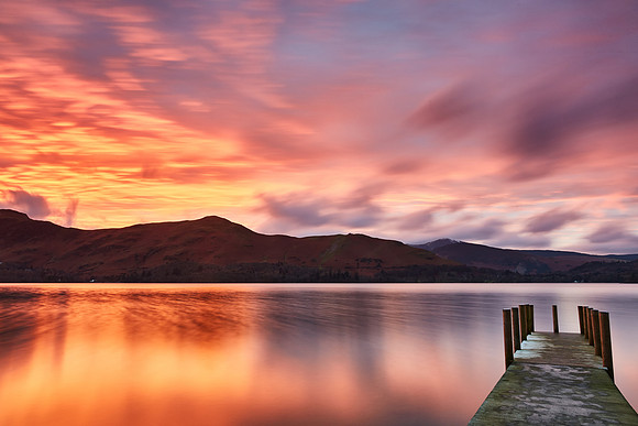 Surprise Sunset, Ashness Jetty, Derwentwater