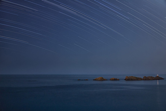 Grebeni Lighthouse Star Trails