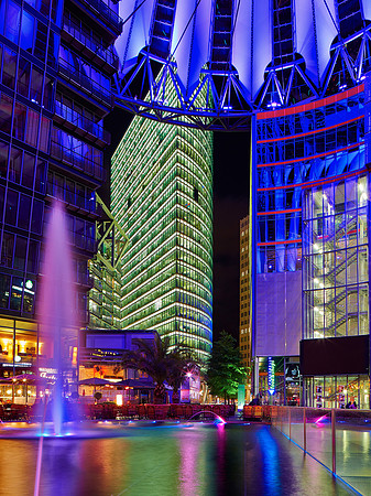 Sony Centre, Berlin, At Night