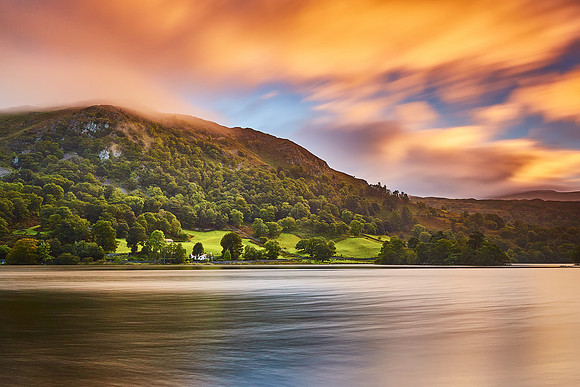 Sunrise over Nab Cottage, Rydal Water.